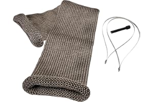 Design Engineering 10042 3" x 36" Titanium Knit Exhaust Sleeve with Locking Ties & Tool
