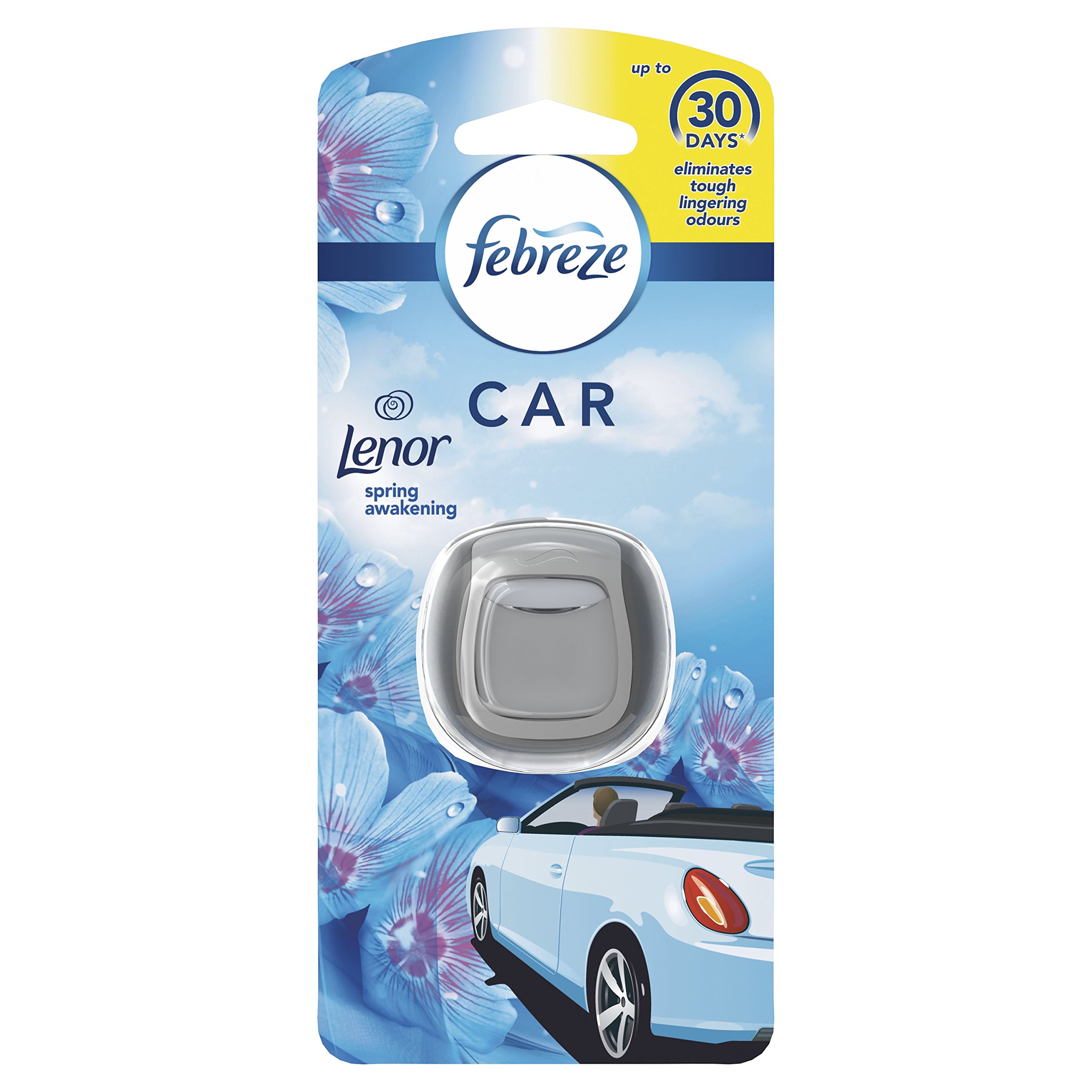 Febreze Air Freshener Car Clip Spring Awakening, Pack of 6