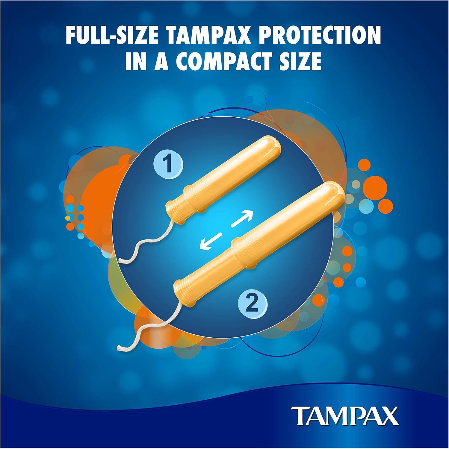 Tampax Compak Super Plus, 22 Count, Tampons with Applicator, Comfort, Protection and Discretion, White/Dark Grey Heather - Image 4