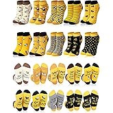Bunnycool 10 Pairs Bee Gifts for Women Funny Bee Socks Cute Cotton Crew Socks for Honeybee Lover Holiday Birthday Gifts