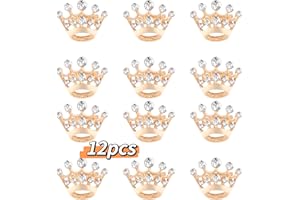 TICHSO Small Crown Brooch pins for women fashion Rhinestone Gold Silver Crown Brooch for men