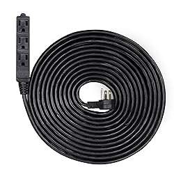 Flat Multiple Outlet Extension Cord 30 Ft for