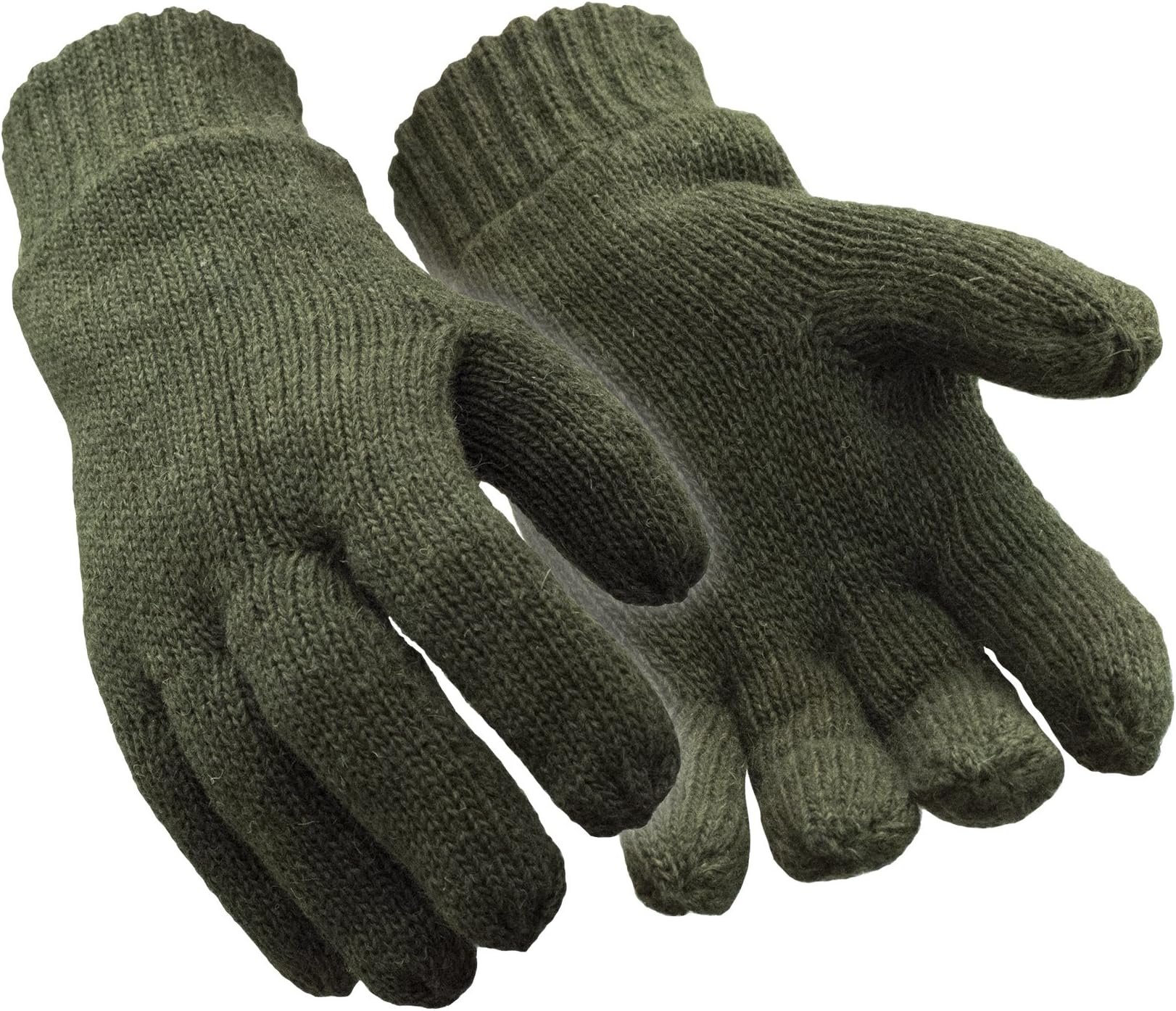 RefrigiWear Fleece Lined Thinsulate Insulated Ragg Wool Gloves