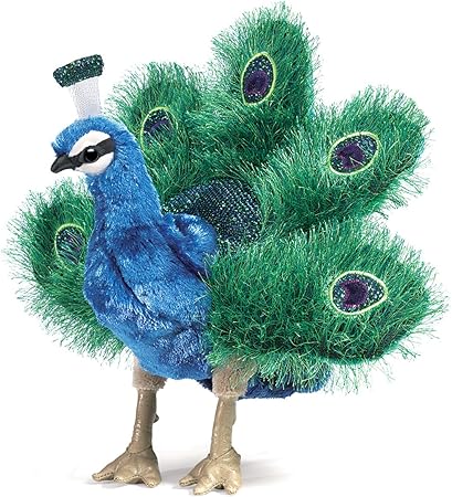 Folkmanis Small Peacock Hand Puppet 