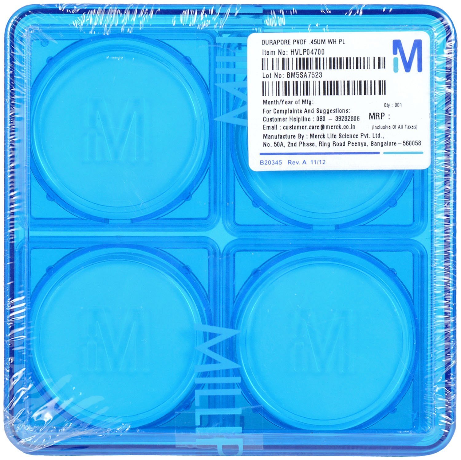 Membrane Filter Papers 100 pcs, 0.45 Micron