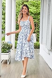Scarlet Darkness Floral Dress for Women Ruched Bust