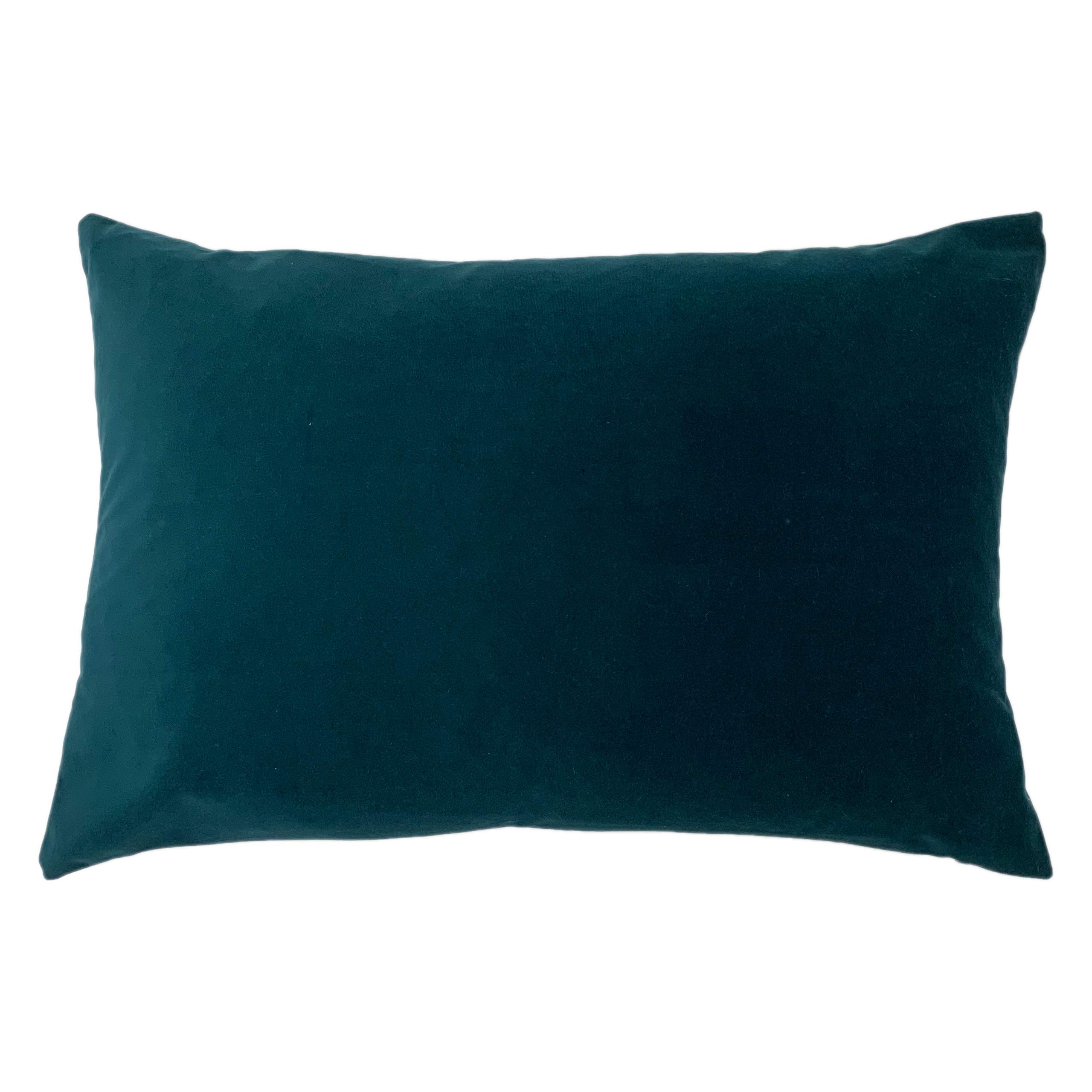 furn. Contra Polyester Filled Cushion, Teal, 40 x 60cm