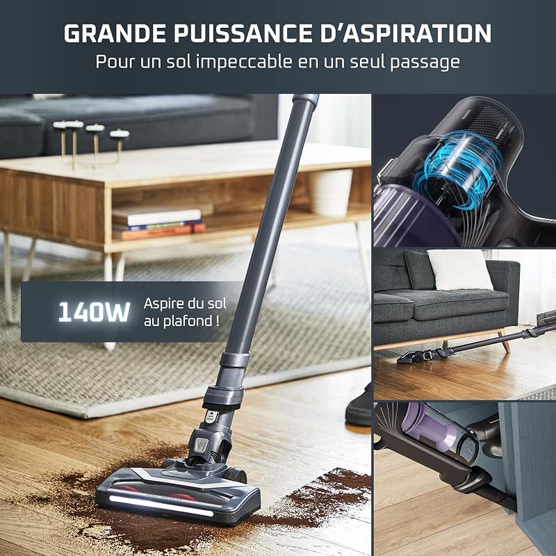 - X-Pert 7.60 Aspirateur Balai sans Fil Léger RH6AO - 33w - Noir