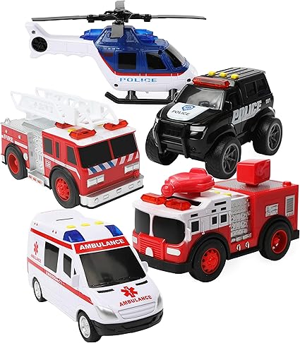 police car ambulance fire truck toys