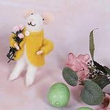 Trimits Needle Felting Craft Kit Flower Mouse - Roving Wool & Instructions view 4
