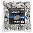 Bulk 145P Telecom Fiber Tags (1,000 Tags) 1" x 1-3/4" x 0.062" Industy Spec Non-Conductive Label Tag for Cable Made in USA