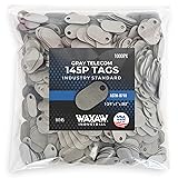 Bulk 145P Telecom Fiber Tags (1,000 Tags) 1" x