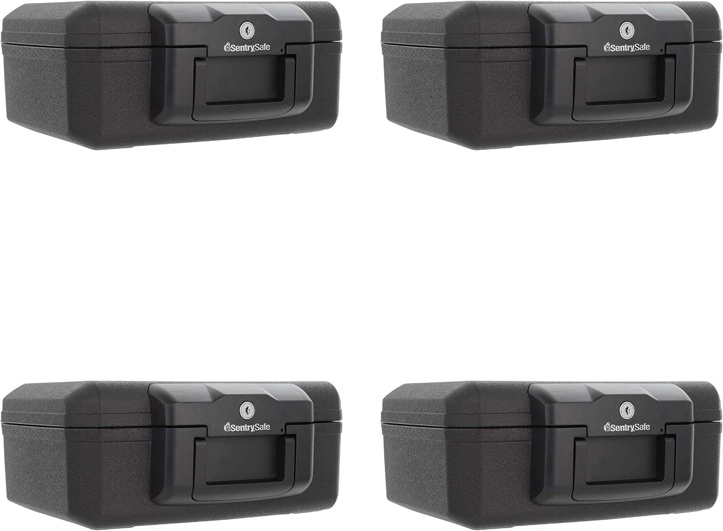 SentrySafe 1200 Fireproof Box with Key Lock, 0.18 Cubic Feet 4 Pack