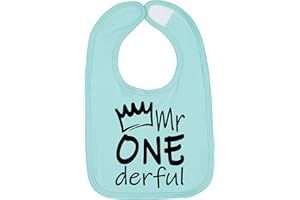Aiden's Corner Handmade Cute Baby Boy Mr Onederful First Birthday Smash Cake Bib - 1st Birthday Bibs