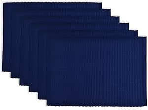 DII Linen Tabletop Collection - Set 4 Tovagliette Americane In Cotone 36x51 Cm, Lavabili In Lavatrice, Colore Crema Con Frange