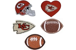 AYVISION 5Pcs Rugby Team Logo Embroidery Patch, Iron-on Football Patch for Jacket Backpack Jeans Clothes DIY Patches
