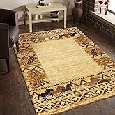 Conrad Trading Yellowstone Area Rug, Western Multi,5 ft. 3 in. x 7 ft. 3 in., SLY4011