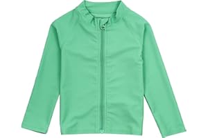 Swim Zip Toddler - Long Sleeve Blue Rash Guard