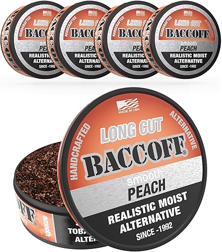 peach dip tobacco Amazon.com : 1 Can, BaccOff, Smooth Peach Long Cut, Sweet Tea Base with  Tart Peach Undertones, Realistic Moist Alternative : Grocery & Gourmet Food