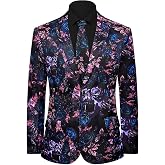 Fashonal 2-Piece Mens Halloween Christmas Blazer & Tie