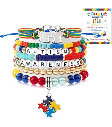 Adult Autism Gifts Autism Awareness Bracelet Adjustable Puzzle