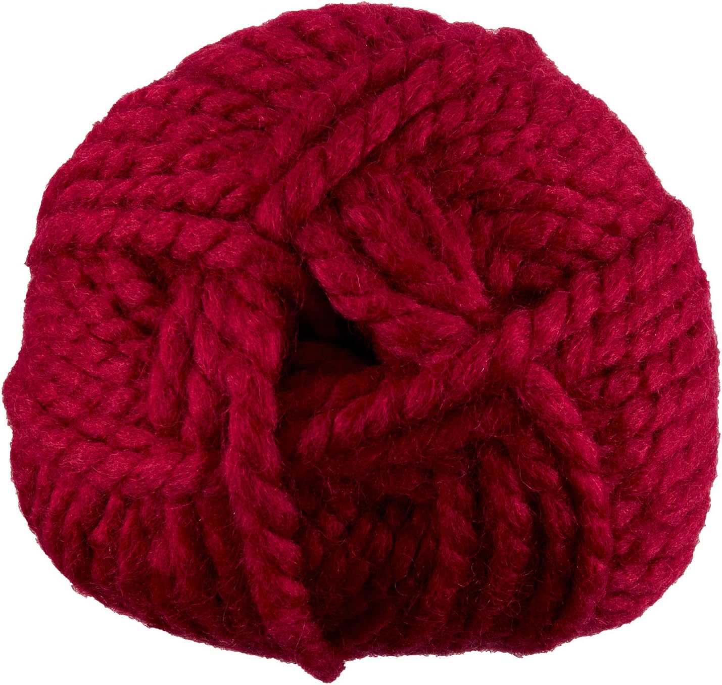 Lion Brand Yarn Wool-Ease Thick & Quick, Super Bulky Wool Blend Yarn for Knitting Crochet, and Crafts, Cranberry, 1 Pack - Image 4