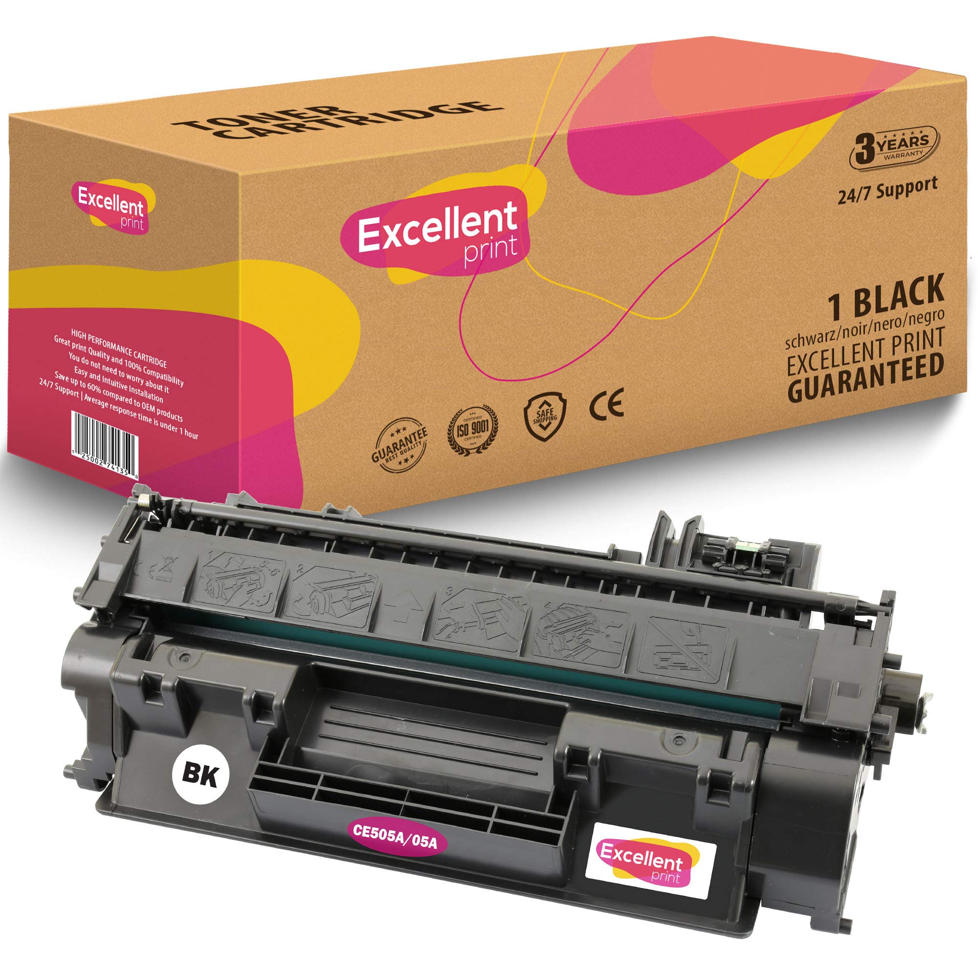 Excellent Print CE505A 05A Compatible Toner cartridge for HP LaserJet P2030 P2035 P2050 P2055