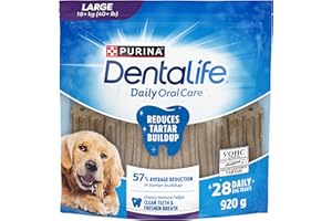 DentaLife Daily Oral Care Dog Treats for Large Breed Dogs - 920 g Pouch (1 Pack)
