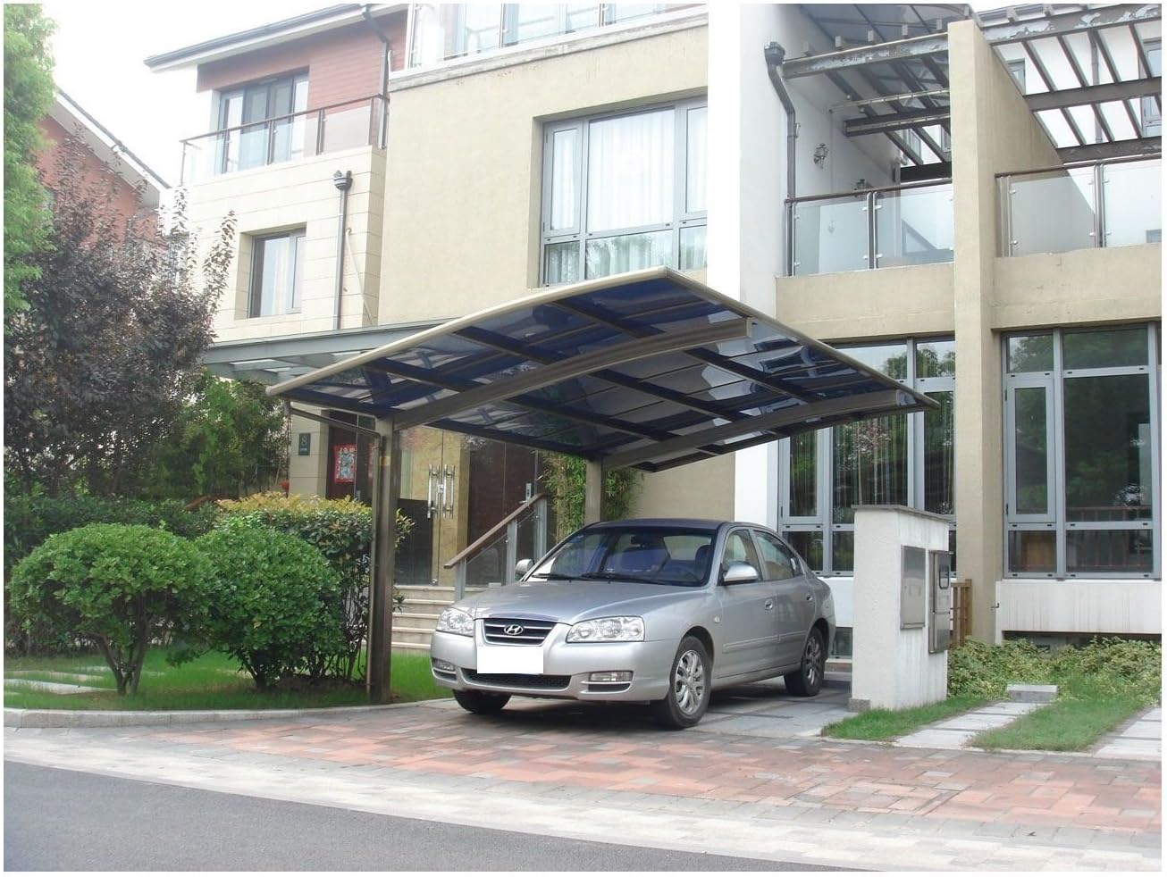 Amazon Com Clearyup 10 X 20 Metal Carport Tent Shelter Attached