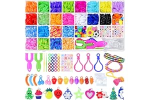 Kit de fabrication de bracelets en caoutchouc pour filles avec récipient de rangement, 23 couleurs, cadeau d'anniversaire pou
