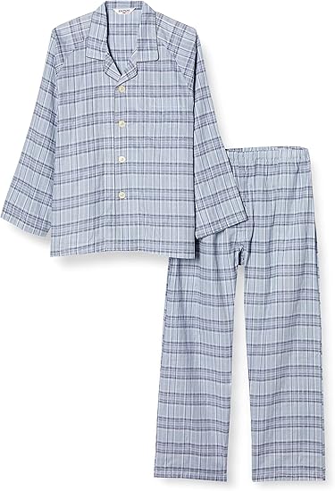 Amazon グンゼ パジャマ 大きめ釦 斜め釦ホール 長袖長パンツ ダブルガーゼ Sf2248 メンズ グレー 日本 M 日本サイズm相当 パジャマ 通販