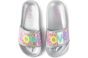 The Children's Place Girls Everday Slip on Slide Sandals