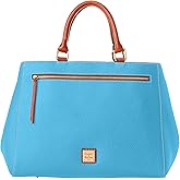 Dooney & Bourke Satchel Bags for Women, Pebble Grain Leather Zip Handbag with Crossbody Strap | with Crossbody Strap