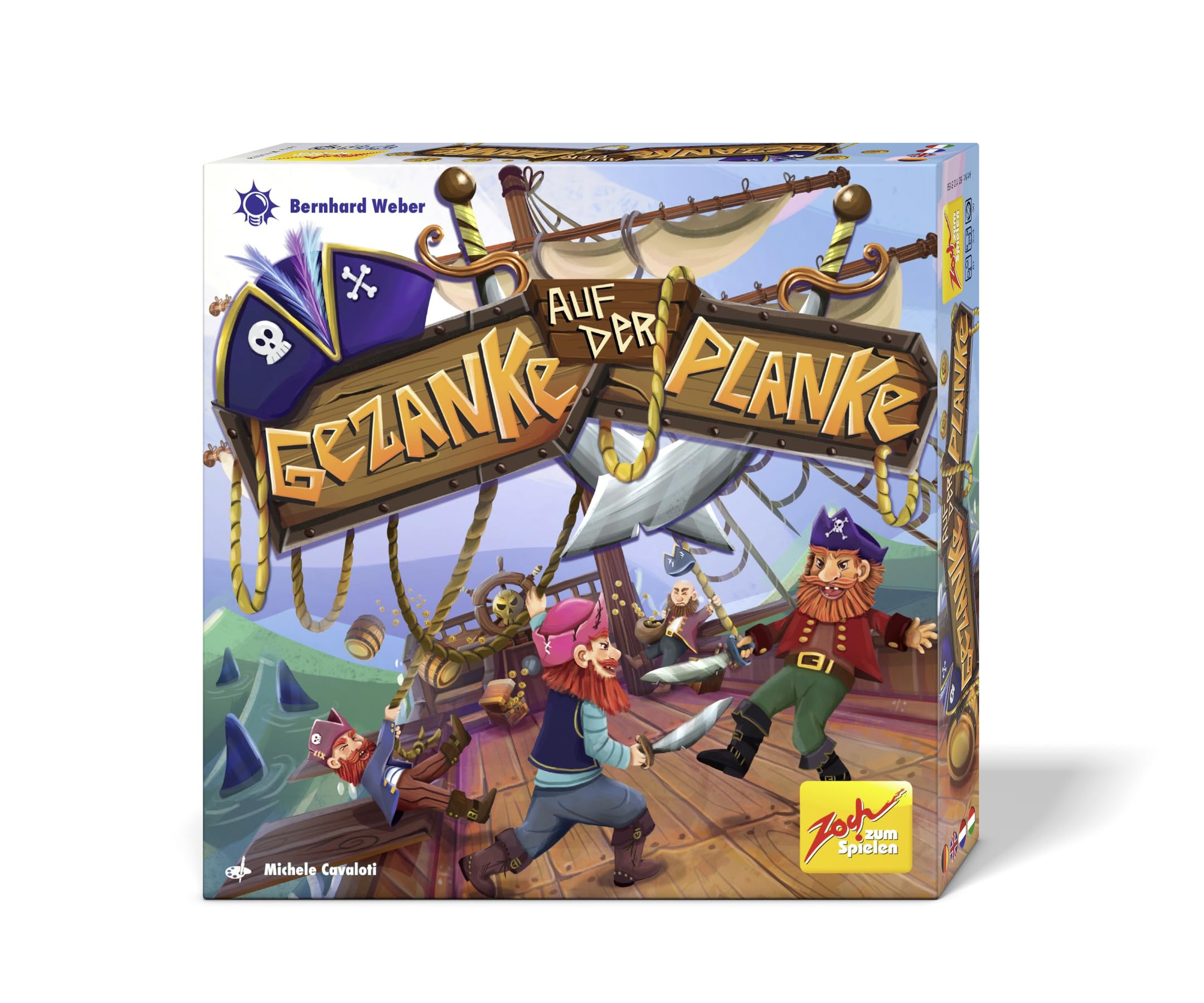 Zoch 601105159 Thank on the Plank - The Exciting Pirate Game, 2 to 4 Players, Ideal Family Game, for Boys and Girls from 6 Years