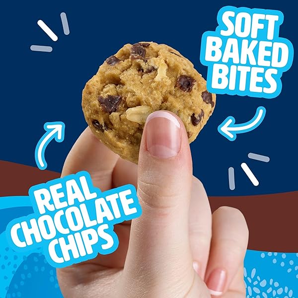 NUTRI-GRAIN POWER-FULLS SOFT BAKED OAT BITES, PROTEIN SNACKS, WHOLE GRAIN, CHOCOLATE CHIP, 5.6OZ BOX (4 POUCHES)