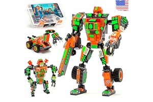 JITTERYGIT Mech Robot Soldier Glow in The Dark Bricks Toy STEM Gift Set, Juguetes para Niños De Christmas Birthday Regalos, Cool Military Holiday Present for Boys, Girls, Teen 6 7 8 9 10 Year Old