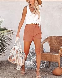 Hilltichu Womens Relaxed Fit Casual High Waist