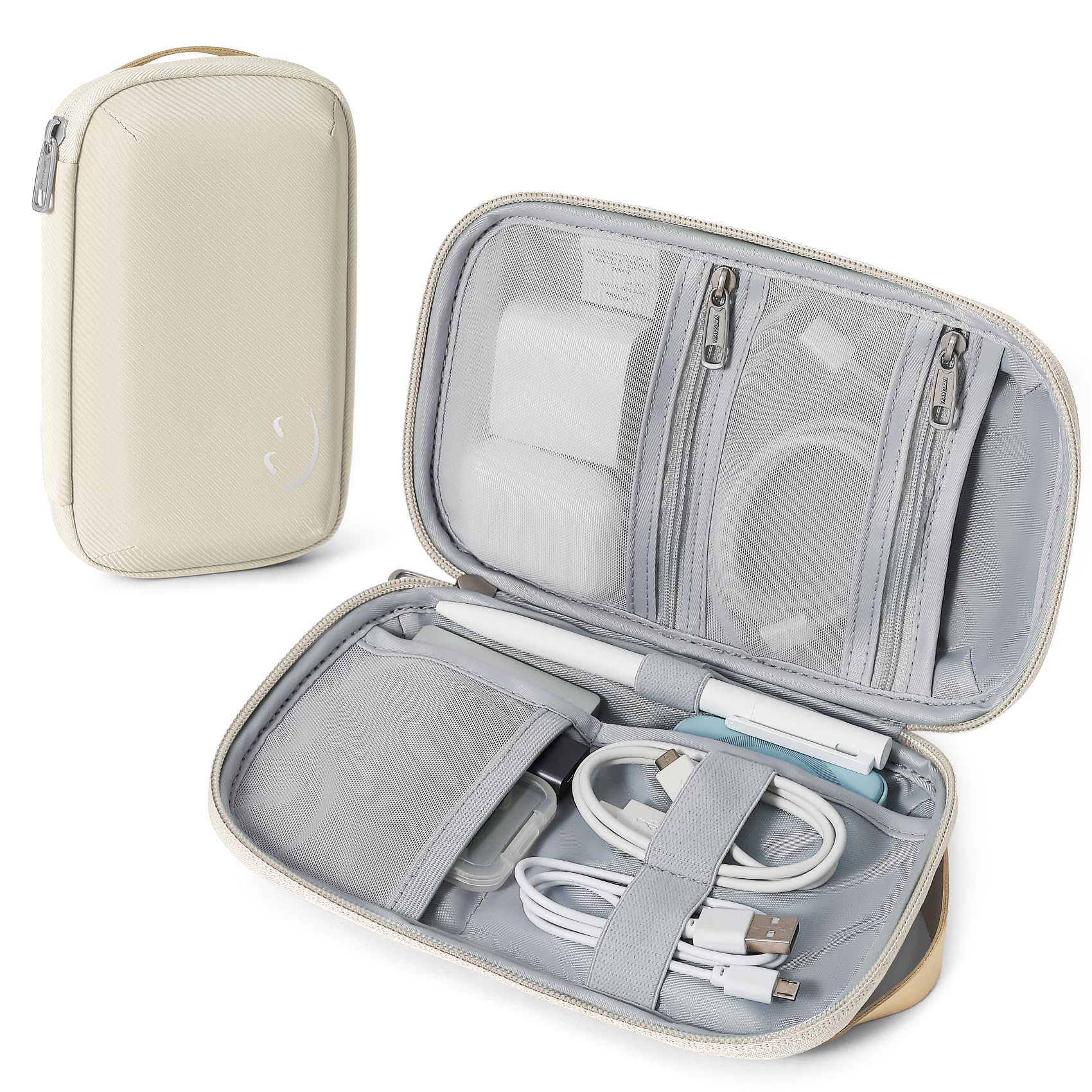Photo 1 of Travelkin Travel Cord Organizer, Small Electronic Organizer Travel Case, Cable Organizer Bag For Cords,Chargers Phone, Sd Card,Usbs