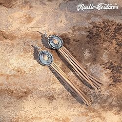 Rustic Couture's Western Fringe Earrings for Women