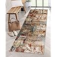 Lahome Modern Abstract Washable Kitchen Runner, 2x7 Soft Bedroom Runners Non Skid, Soft Non Slip Floor Throw Mat Carpet Runner for Camper Bathroom Entryway Stair Gift Coffee Table Bar