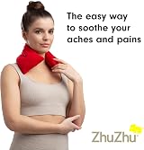 Zhu-Zhu Lavender Body Wrap Microwavable Wheat Bag Red Fleece view 2