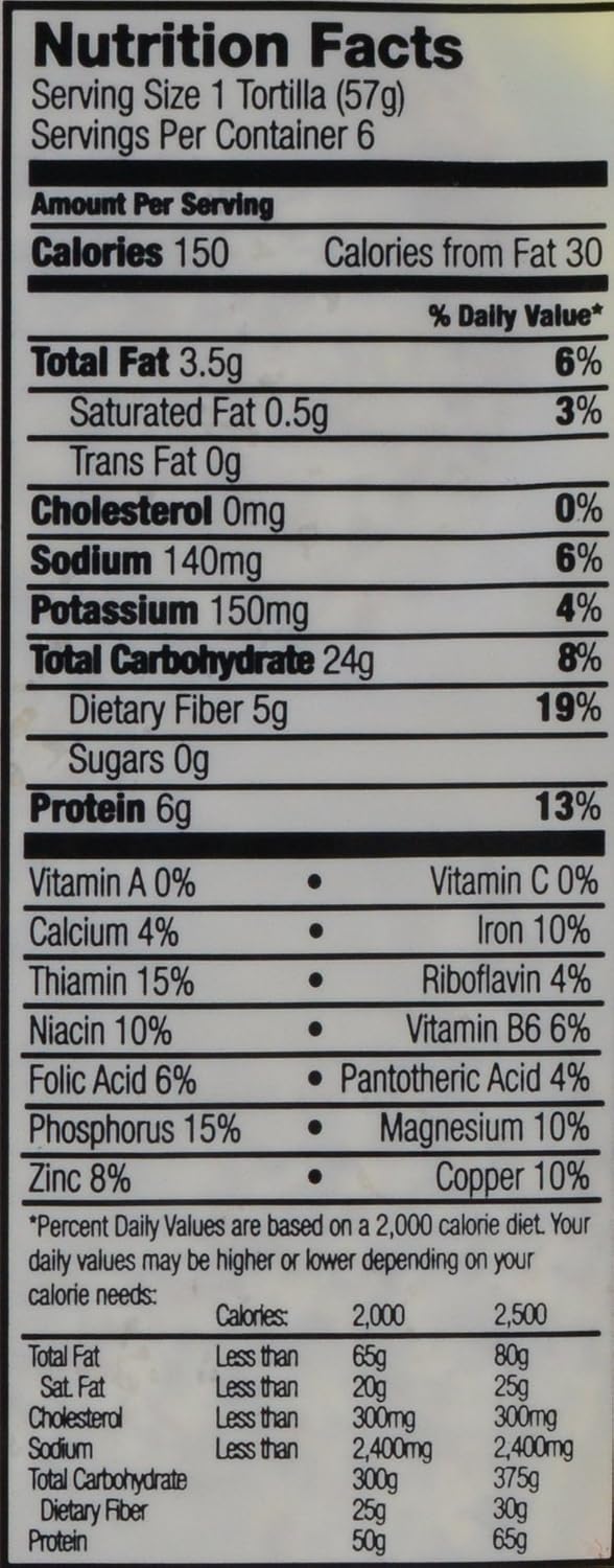 Ezekiel Bread Tortilla Nutrition Facts Besto Blog