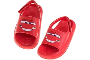 Josmo Kids Slides Open Toe Sandal - SpiderMan Paw Patrol Cars - Boys Sandals Slide SlipOn (sizes: 5-10 toddler)