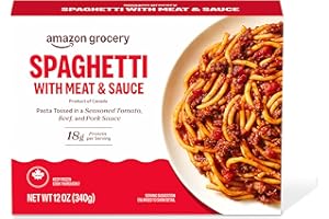 Amazon Grocery, Spaghetti with Meat & Sauce, Frozen, 12 Oz
