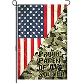 Remagr US Army Proud Parent of a Soldier Flag Us Garden Military Flag Patriotic American Stars Stripes Independence Day Yard Decor Veteran Gifts for Outside House Decoration Banner for Army Party