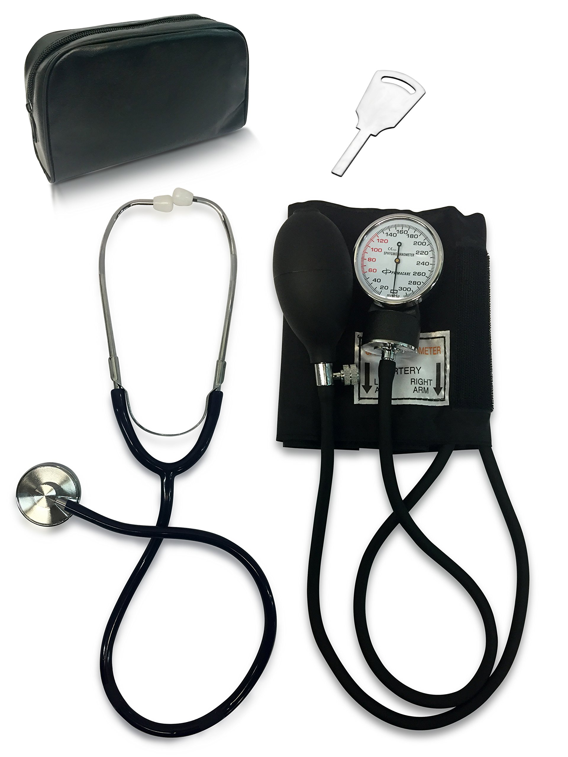 Primacare DS9197BK Manual Professional Blood Pressure Kit, Black with