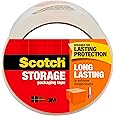 Scotch Long Lasting Storage Packaging Tape, 1.88" x 54.6 yd, Designed for Storage and Packing, Stays Sealed in Weather Extrem