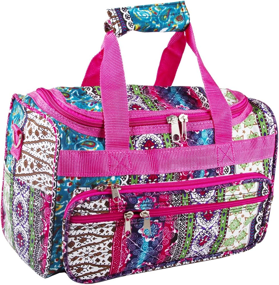 patchwork duffle bag
