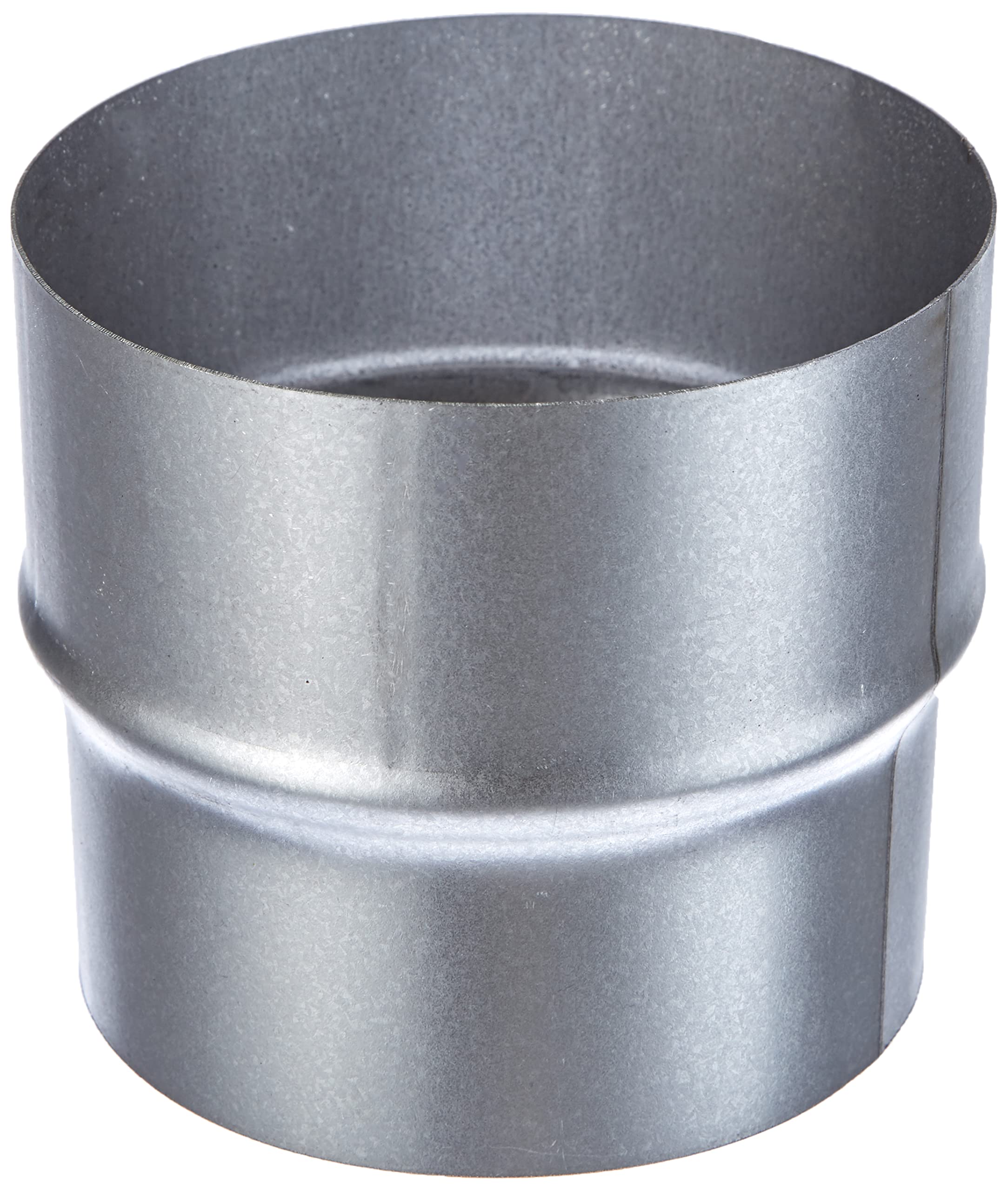 Kamino-Flam Stove Pipe Increaser, Hot-dip Aluminised (FAL) Round Chimney Flue Connection Pipe, Heat Resistant Chimney Increasing Adapter, Stove Pipe Extension Ø 110 mm to Ø 120 mm, Silver