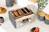 Swan Nordic 4 Slice Toaster Grey 1500W 6 Browning Levels Defrost Reheat view 4